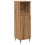 Armario de baño madera de ingeniería roble artisan 30x30x100 cm de , Muebles de baño - Ref: Foro24-857206, Precio: 62,81 €, D...