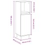 Armario de baño madera de ingeniería roble artisan 30x30x100 cm de , Muebles de baño - Ref: Foro24-857206, Precio: 62,81 €, D...