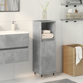 Armario de baño madera contrachapada gris