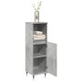 Armario de baño madera contrachapada gris hormigón 30x30x100 cm de , Muebles de baño - Ref: Foro24-857204, Precio: 52,14 €, D...