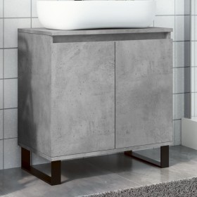 Armario de baño madera de ingeniería gris