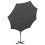 Cantilever parasol with pole and anthracite gray LED lights 300 cm by vidaXL, Umbrellas - Ref: Foro24-312338, Price: 87,99 €,...