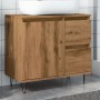 Mueble de lavabo madera de ingeniería roble artisan 65x33x60 cm de , Muebles de baño - Ref: Foro24-857227, Precio: 79,51 €, D...