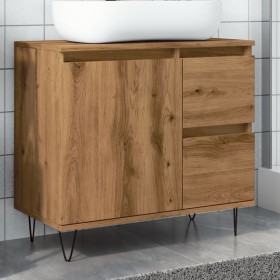 Mueble de lavabo madera de ingeniería roble artisan 65x33x60 cm von , Badezimmermöbel - Ref: Foro24-857227, Preis: 79,51 €, R...