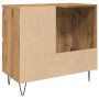 Mueble de lavabo madera de ingeniería roble artisan 65x33x60 cm by , Bathroom furniture - Ref: Foro24-857227, Price: 79,51 €,...