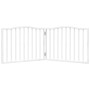 Puerta para perros plegable 2 paneles madera álamo blanca 160cm de , Casetas y cercados para perros - Ref: Foro24-352216, Pre...