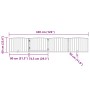 Puerta para perros plegable 4 paneles madera de álamo 320 cm by , Dog kennels and fences - Ref: Foro24-352209, Price: 65,42 €...