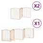 Puerta para perros plegable 12 paneles madera de álamo 600 cm by , Dog kennels and fences - Ref: Foro24-3155586, Price: 118,8...