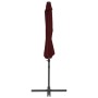 Cantilever parasol with burgundy red steel pole 300 cm by vidaXL, Umbrellas - Ref: Foro24-312312, Price: 107,99 €, Discount: %