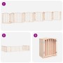 Puerta para perros plegable 12 paneles madera de álamo 600 cm by , Dog kennels and fences - Ref: Foro24-3155586, Price: 118,8...