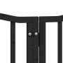 Puerta de perros plegable 15 paneles madera álamo negra 750 cm by , Dog kennels and fences - Ref: Foro24-3155602, Price: 209,...