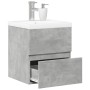 Set muebles de baño 2 piezas madera contrachapada gris hormigón | Foro24|Onlineshop| Casa, Jardín y Más Foro24.es