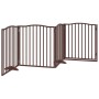 Puerta para perros plegable 4 paneles álamo marrón roble 320 cm | Foro24|Onlineshop| Casa, Jardín y Más Foro24.es