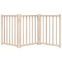 Puerta para perros plegable 3 paneles madera de abeto 150 cm by , Dog kennels and fences - Ref: Foro24-352268, Price: 32,40 €...