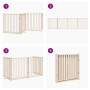 Puerta para perros plegable 4 paneles madera de abeto 320 cm by , Dog kennels and fences - Ref: Foro24-352275, Price: 76,91 €...