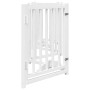 Puerta de perros plegable 6 paneles madera abeto blanco 300 cm von , Hundehütten und Zäune - Ref: Foro24-352277, Preis: 71,40...