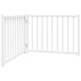 Puerta de perros plegable 2 paneles madera abeto blanco 160 cm by , Dog kennels and fences - Ref: Foro24-352280, Price: 36,17...