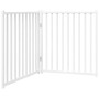 Puerta de perros plegable 2 paneles madera abeto blanco 160 cm by , Dog kennels and fences - Ref: Foro24-352282, Price: 45,22...