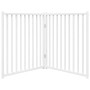 Puerta de perros plegable 2 paneles madera abeto blanco 160 cm von , Hundehütten und Zäune - Ref: Foro24-352282, Preis: 45,22...