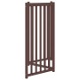 Puerta de perros plegable 3 paneles madera abeto marrón 150 cm by , Dog kennels and fences - Ref: Foro24-352294, Price: 46,19...