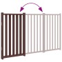 Puerta de perros plegable 3 paneles madera abeto marrón 150 cm by , Dog kennels and fences - Ref: Foro24-352294, Price: 46,19...