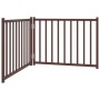 Puerta de perros plegable 2 paneles madera abeto marrón 160 cm by , Dog kennels and fences - Ref: Foro24-352296, Price: 35,45...