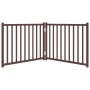 Puerta de perros plegable 2 paneles madera abeto marrón 160 cm von , Hundehütten und Zäune - Ref: Foro24-352296, Preis: 35,45...