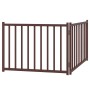 Puerta de perros plegable 2 paneles madera abeto marrón 160 cm by , Dog kennels and fences - Ref: Foro24-352296, Price: 35,45...