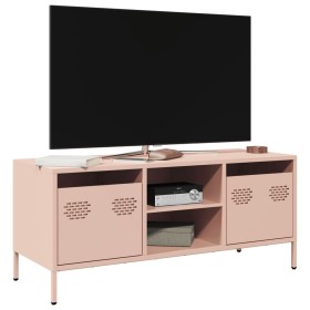 Mueble para TV acero laminado en frío rosa