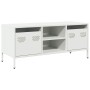 Mueble para TV acero laminado en frío blanco 101,5x39x43,5 cm | Foro24|Onlineshop| Casa, Jardín y Más Foro24.es