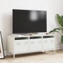 Mueble para TV acero laminado en frío blanco 101,5x39x43,5 cm | Foro24|Onlineshop| Casa, Jardín y Más Foro24.es