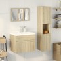 Set de muebles de baño 3 pzas madera contrachapada roble Sonoma de , Muebles de baño - Ref: Foro24-3324993, Precio: 110,87 €,...