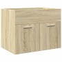 Set de muebles de baño 3 pzas madera contrachapada roble Sonoma de , Muebles de baño - Ref: Foro24-3324993, Precio: 110,87 €,...