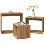 Mesas apilables 3 pzas madera contrachapada color roble artisan by , Side tables - Ref: Foro24-856675, Price: 69,13 €, Discou...