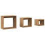 Mesas apilables 3 pzas madera contrachapada color roble artisan de , Mesas auxiliares - Ref: Foro24-856675, Precio: 69,13 €, ...