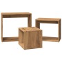 Mesas apilables 3 pzas madera contrachapada color roble artisan de , Mesas auxiliares - Ref: Foro24-856675, Precio: 69,13 €, ...