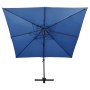 Cantilever umbrella with double roof sky blue 300x300 cm by vidaXL, Umbrellas - Ref: Foro24-312378, Price: 230,99 €, Discount: %