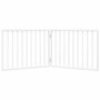 Puerta para perros plegable 2 paneles madera álamo blanca 160cm by , Dog kennels and fences - Ref: Foro24-352184, Price: 36,6...