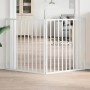 Puerta para perros plegable 2 paneles madera álamo blanca 160cm by , Dog kennels and fences - Ref: Foro24-352186, Price: 45,7...