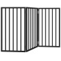 Puerta para perros plegable 3 paneles madera álamo negra 150 cm by , Dog kennels and fences - Ref: Foro24-352190, Price: 46,6...