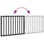 Puerta para perros plegable 2 paneles madera álamo negra 160 cm by , Dog kennels and fences - Ref: Foro24-352192, Price: 36,4...