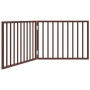 Puerta para perros plegable 2 paneles madera álamo marrón 160cm de , Casetas y cercados para perros - Ref: Foro24-352200, Pre...