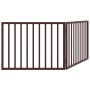 Puerta para perros plegable 2 paneles madera álamo marrón 160cm by , Dog kennels and fences - Ref: Foro24-352200, Price: 35,7...