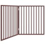 Puerta para perros plegable 2 paneles madera álamo marrón 160cm by , Dog kennels and fences - Ref: Foro24-352202, Price: 44,7...