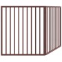 Puerta para perros plegable 2 paneles madera álamo marrón 160cm by , Dog kennels and fences - Ref: Foro24-352202, Price: 44,7...