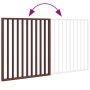 Puerta para perros plegable 2 paneles madera álamo marrón 160cm by , Dog kennels and fences - Ref: Foro24-352202, Price: 44,7...