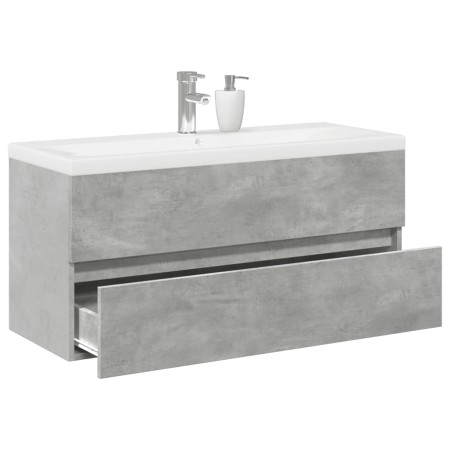 Set muebles de baño 2 piezas madera contrachapada gris hormigón by , Bathroom furniture - Ref: Foro24-3324911, Price: 292,25 ...