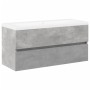 Set muebles de baño 2 piezas madera contrachapada gris hormigón de , Muebles de baño - Ref: Foro24-3324911, Precio: 292,25 €,...