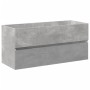 Set muebles de baño 2 piezas madera contrachapada gris hormigón de , Muebles de baño - Ref: Foro24-3324911, Precio: 292,25 €,...