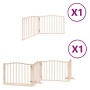 Puerta para perros plegable 6 paneles madera de álamo 480 cm by , Dog kennels and fences - Ref: Foro24-3155609, Price: 91,15 ...